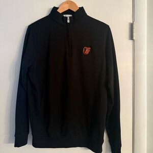 Peter Millar Zip-Up Sweater with Orioles Logo